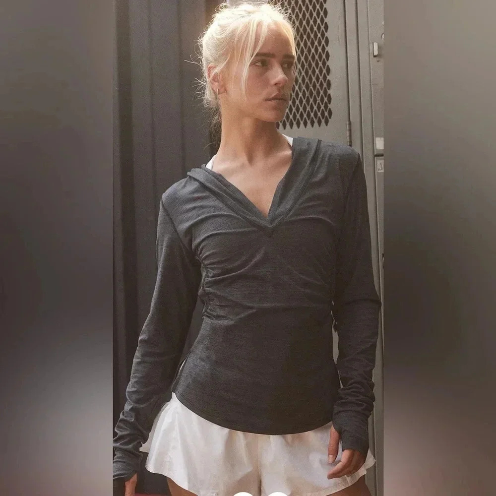 FP Movement by Free People Dark Gray Long Sleeve Top